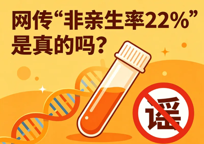 网传“亲子鉴定非亲生率22%”是真的吗?