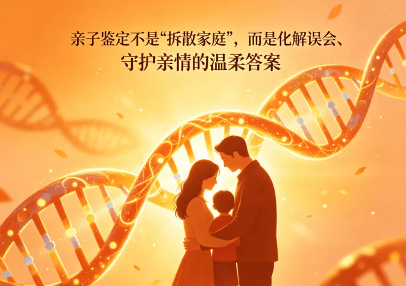 亲子鉴定不是“拆散家庭”,而是化解误会、守护亲情的温柔答案