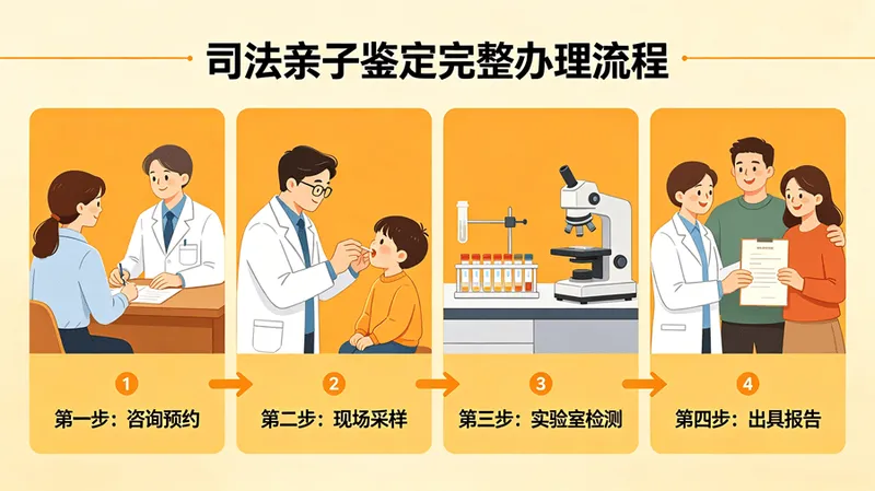 司法亲子鉴定完整办理流程(超详细步骤)