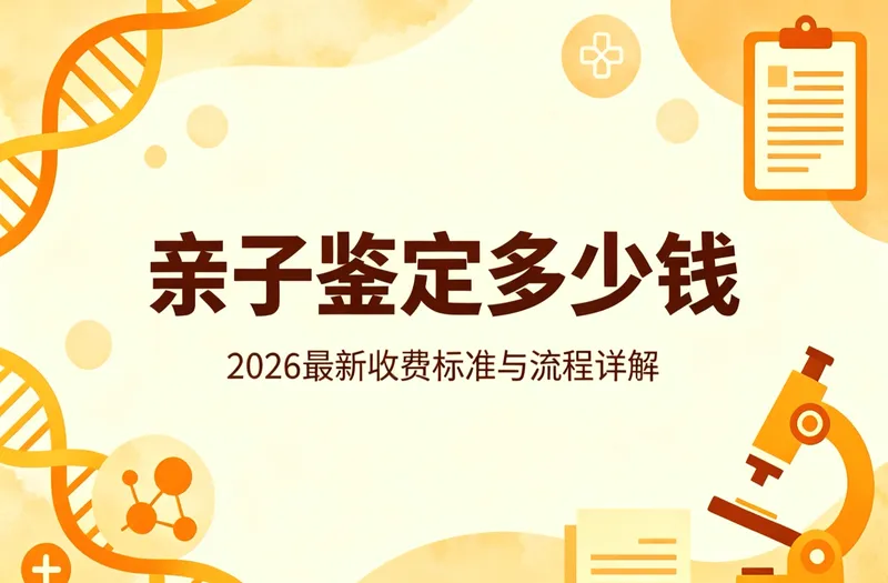 亲子鉴定多少钱一次?2026官方收费标准与避坑指南