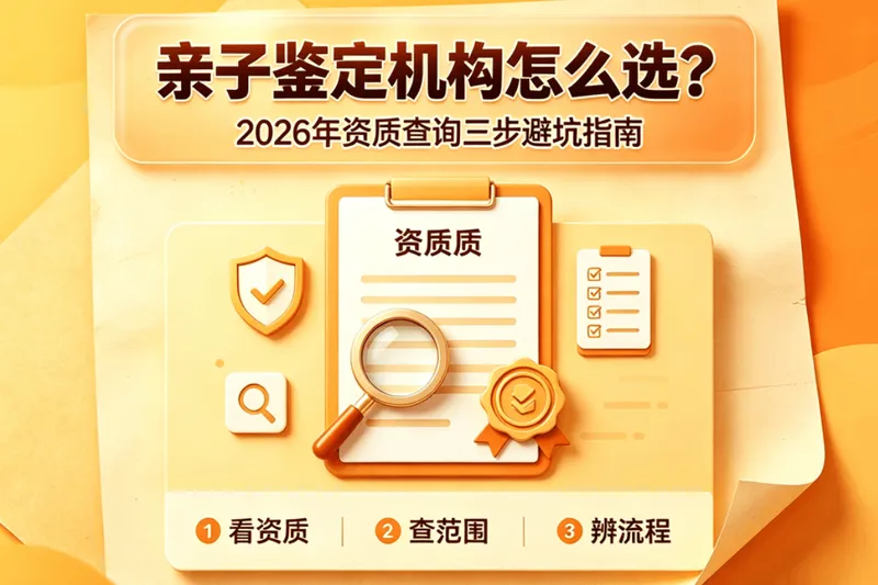 亲子鉴定机构怎么选?2026年资质查询3步避坑指南